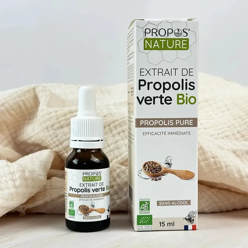 Propos'Nature Green Propolis Solution Without Alcohol Bio 15ml