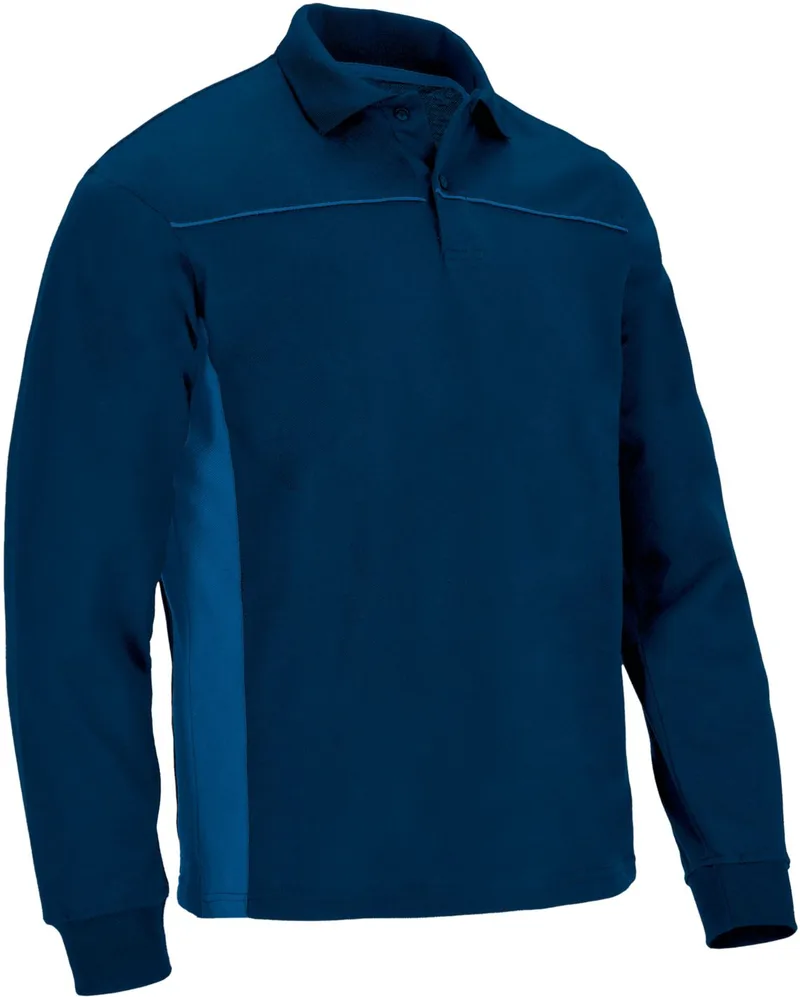 Μακρυμάνικο Polo Shirt THUNDER Valento POVATHLMY Orion Navy Blue-Royal Blue