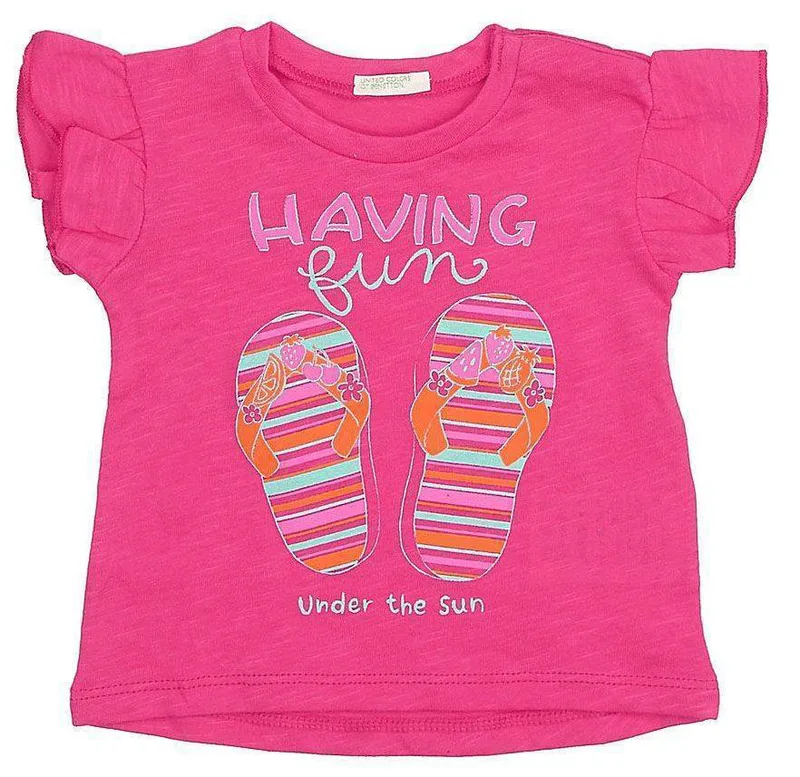T-SHIRT BENETTON FRUIT FRIE BBG ΦΟΥΞΙΑ (62 CM)-(3-6 ΜΗΝΩΝ)