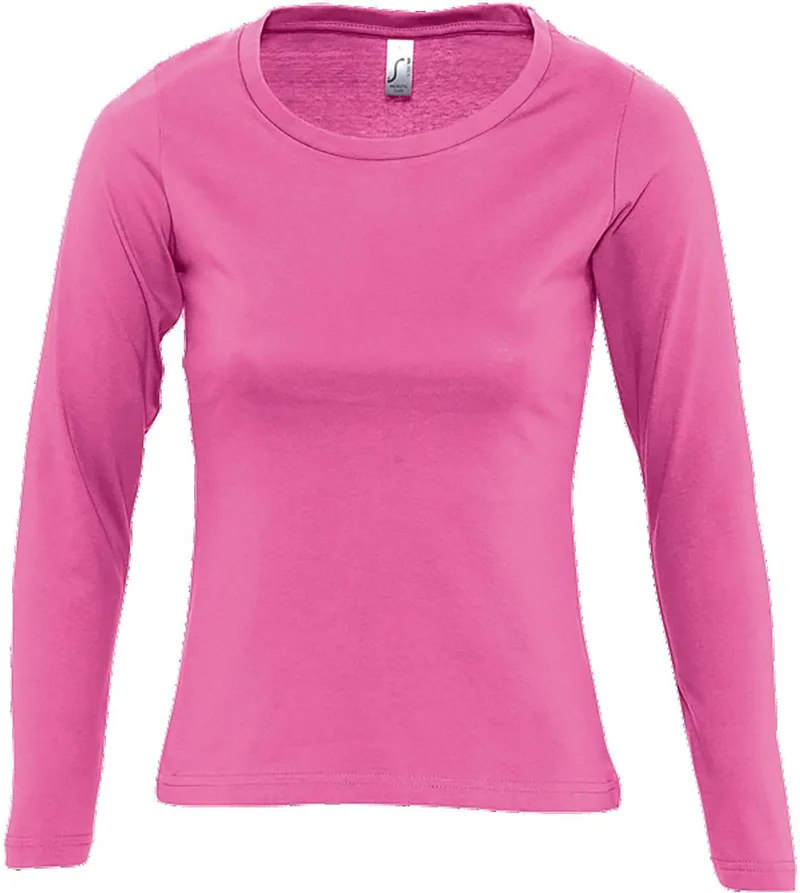 Γυναικειο μακρυμάνικο T-shirt Majestic SOLS 11425 Orchid Ροζ