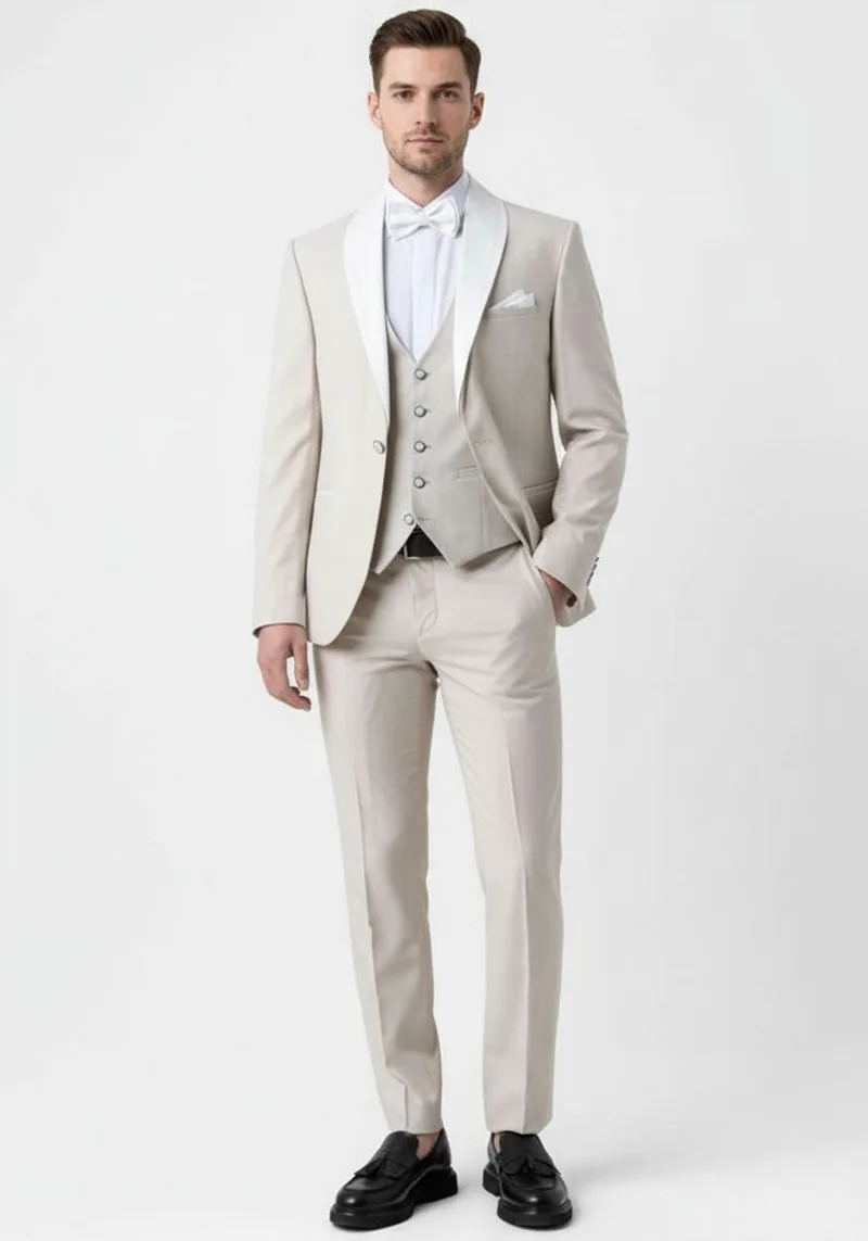 Fragosto 3 Pieces Κοστούμι της σειράς Jaxon - FRS24 674F 001 Off White