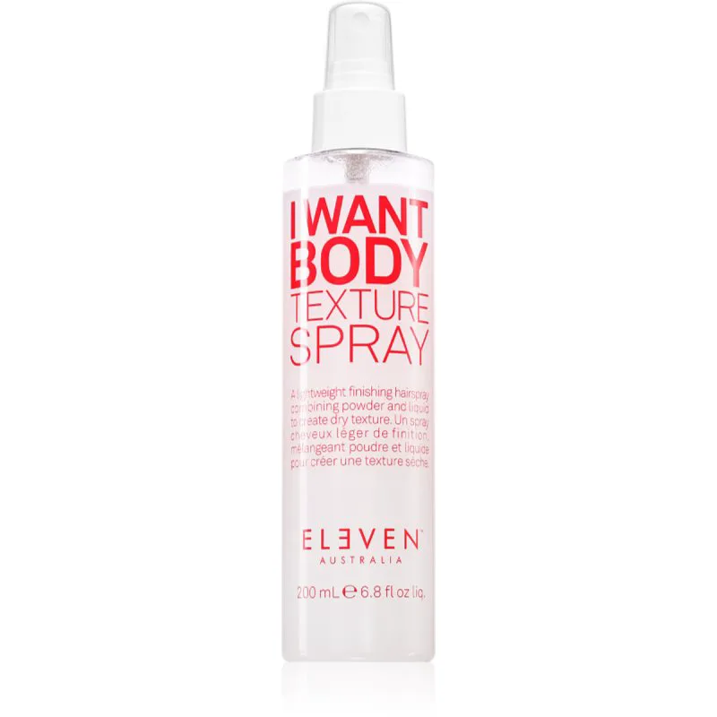 Eleven Australia I Want Body Texture Spray σπρέι για όγκο μαλλιών για απαλά μαλλιά 200 ml