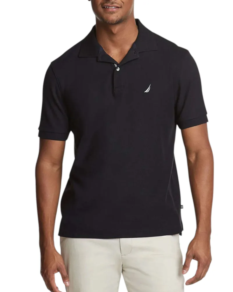 Nautica Ανδρική Μπλούζα Πόλο Κοντομάνικη Cabin Polo N1CR0110-011 Μαύρο