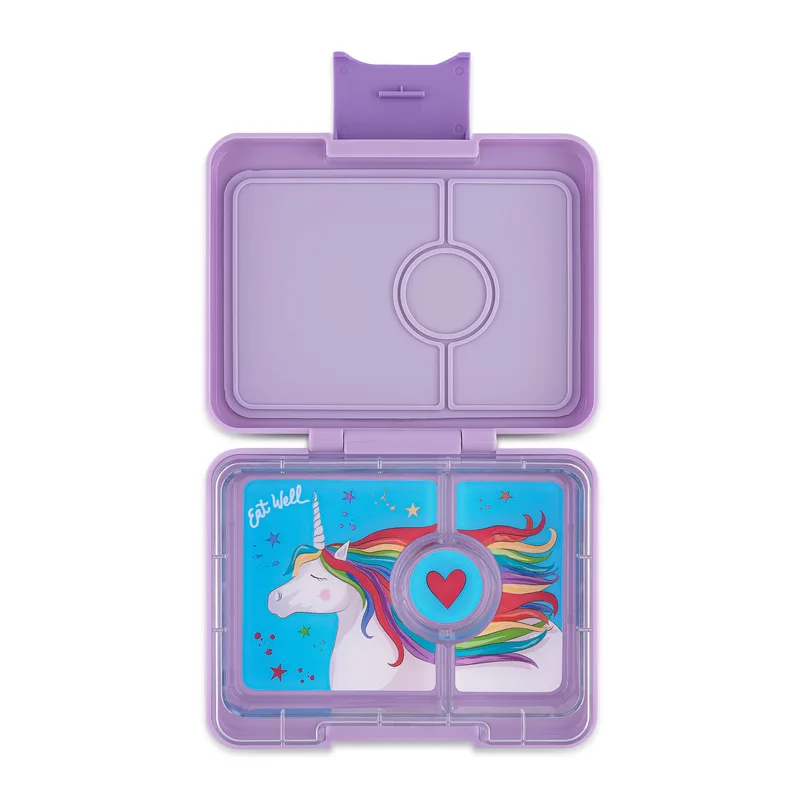 Yumbox Snack 3-sections - Lavande Purple / Unicorn