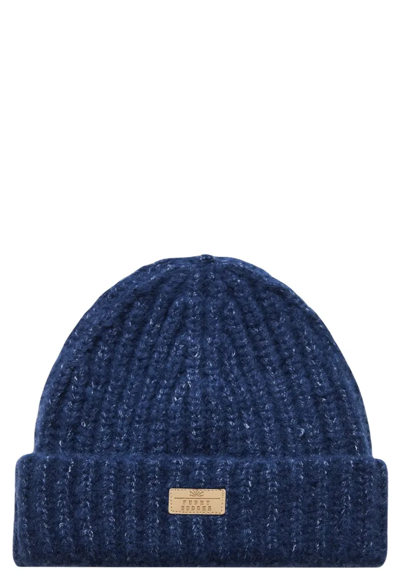 Σκούφος Funky Buddha Cable Knit FBM010-070-10-DK BLUE Ανδρικό