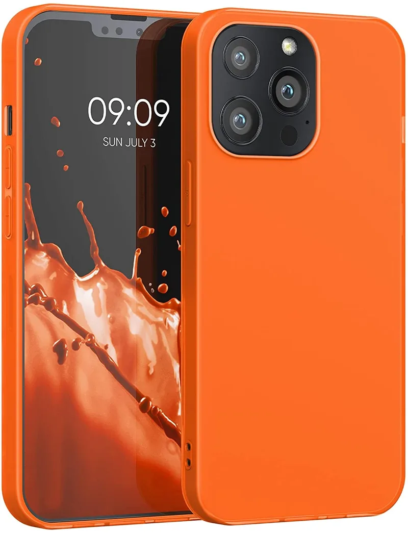 KWmobile Θήκη Σιλικόνης Apple iPhone 13 Pro - Neon Πορτοκαλί (55957.69)