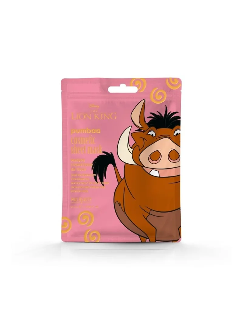 Lion King Cosmetic Sheet Mask - Pumbaa