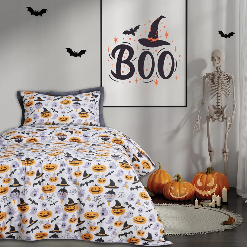 Das kids σετ παπλωματοθηκη μονη 4967 grey, orange 160χ240