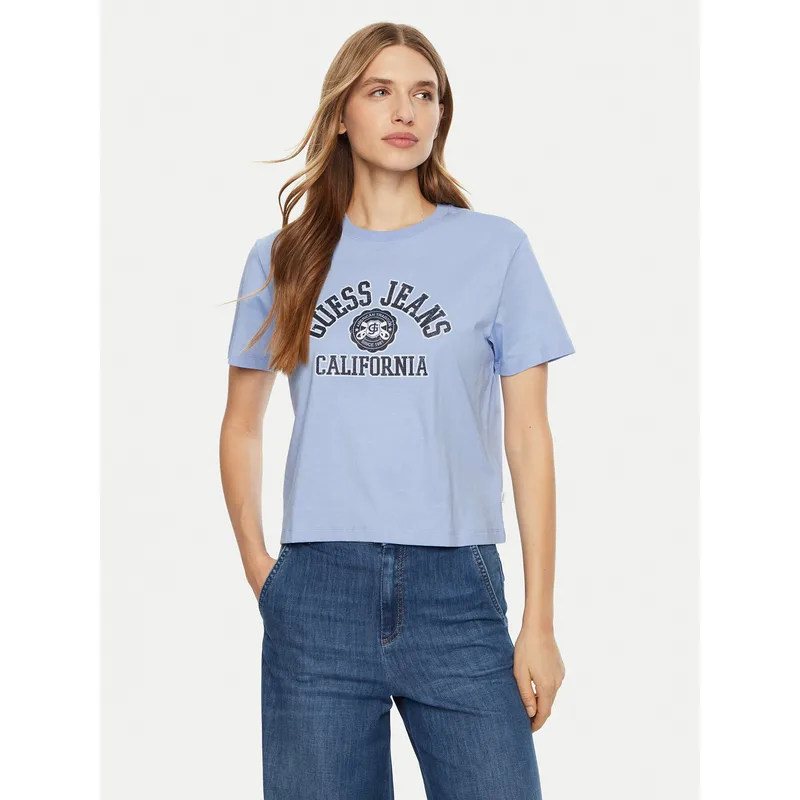 Guess Jeans T-Shirt W5RI43 K8HM0 Μπλε Regular Fit