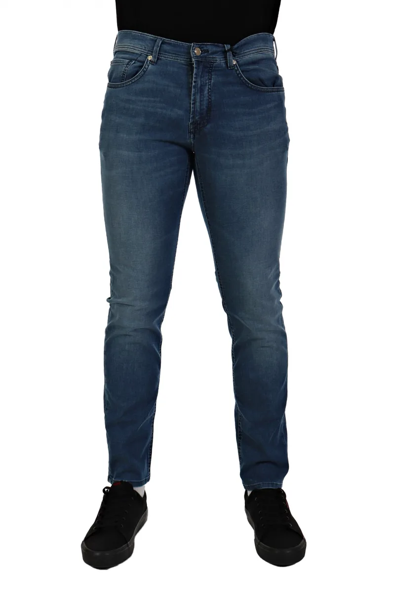 BALDESSARINI ΠΑΝΤΕΛΟΝΙ JEANS JACK REGULAR FIT USED BUFFIES ΜΠΛΕ