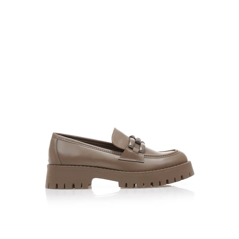 Oxfords πούρο δερματίνη με διακοσμητική αγκράφα ΠΟΥΡΟ