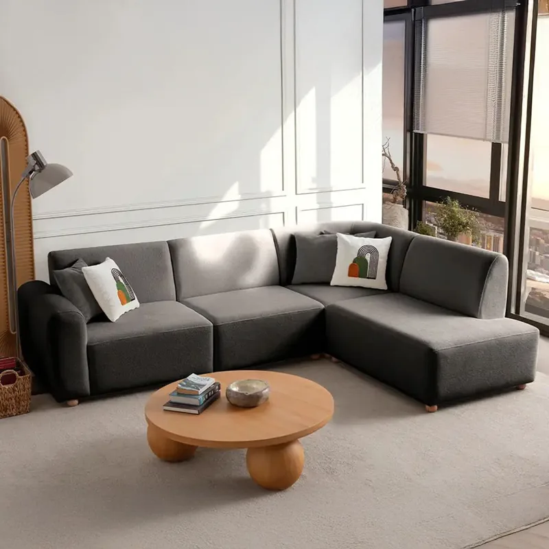 Γωνιακός Καναπές S-Loft Right - Anthracite 752Est1335 (206x290x85x90)