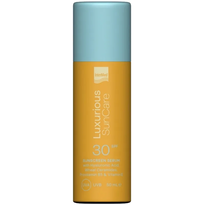 Luxurious Sun Care Sunscreen Face Serum Spf30 Αντηλιακός Ορός Προσώπου Υψηλής Προστασίας για Ενυδάτωση & Προστασία από την Φωτογήρανση 50ml