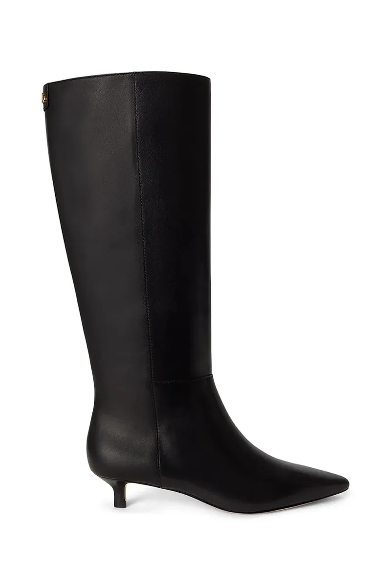 Lauren Ralph Lauren μπότες Γυναικεία δερμάτινες Frncsa Tl Hl