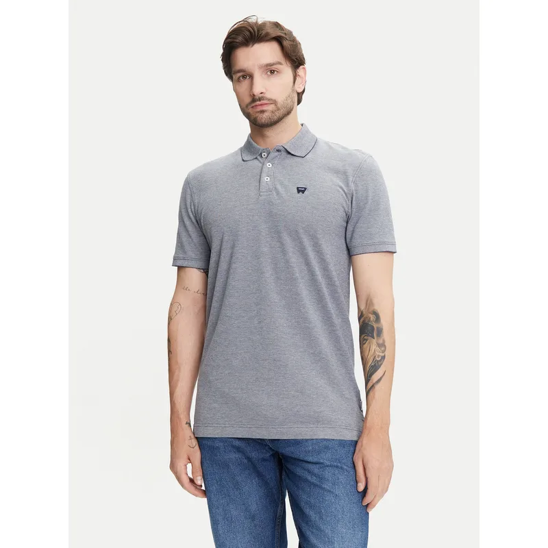 Wrangler Polo 112352280 Γκρι Regular Fit