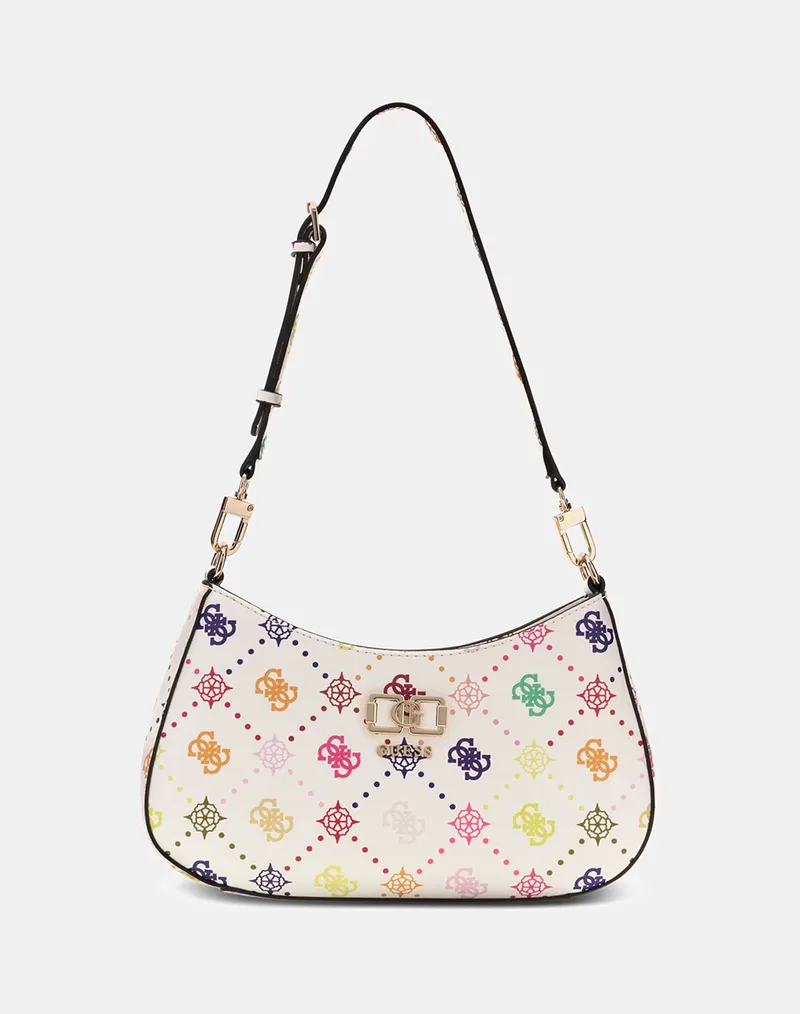 GUESS EMELIE LOGO TOP ZIP SHLDR BAG ΤΣΑΝΤΑ ΓΥΝΑΙΚΕΙΟ HWGM9928180-MUO Multi