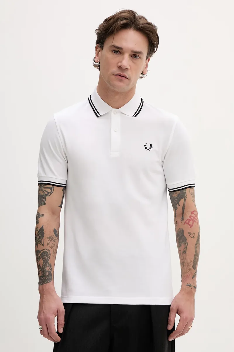 Fred Perry Βαμβακερό μπλουζάκι πόλο Fred Perry Twin Tipped Shirt