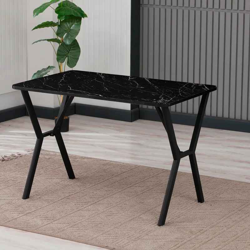 Τραπέζι Τραπεζαρίας Elma 110 - Black 225Aln1502 (110x74x70 cm)