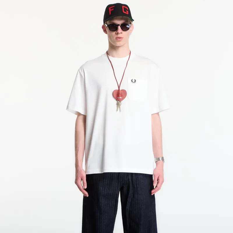 T-shirt Fred Perry Pocket Detail T-Shirt White M