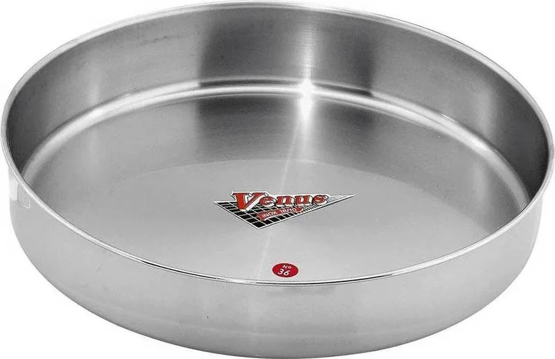 ΤΑΨΙ VENUS ΣΤΡΟΓΓΥΛΟ ΒΑΡΥ INOX 18/10 28CM
