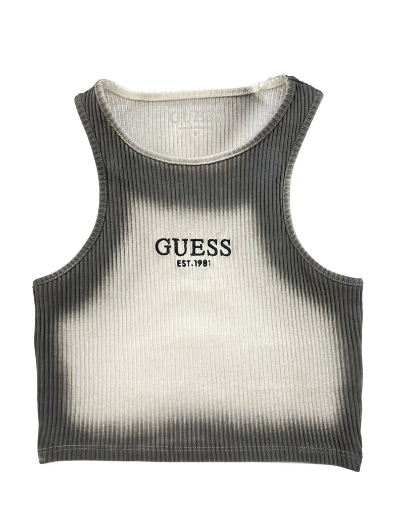 GUESS RIB SL TANK TOP ΜΠΛΟΥΖΑ ΠΑΙΔΙΚΟ GIRL J6GI22KCSK4-JBLK JetBlack