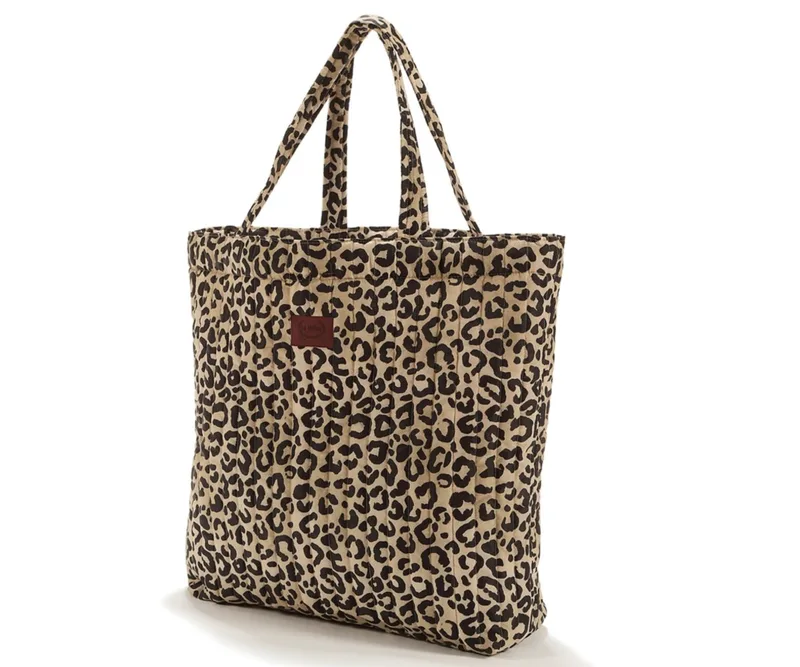 Shopper Bag Ortalion Leopard Cream