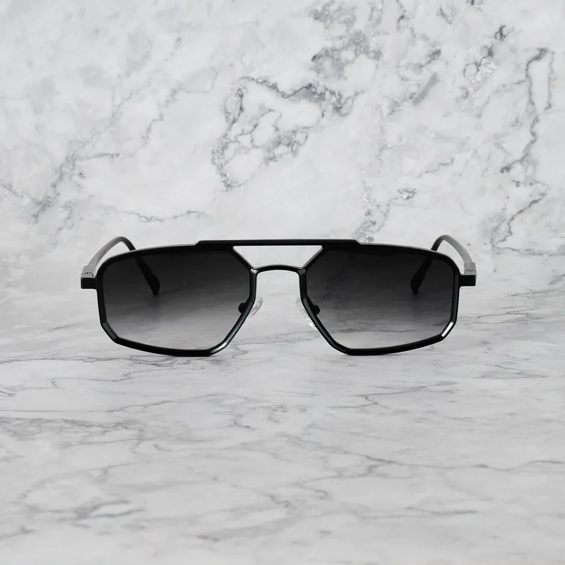 PABLO 6EP11M - PABLO - MATT BLACK - GRADIENT GRAY Sunglasses | Matt Black - Gradient Gray | Matt Black - Gradient Gray Shades | Explicit Poets Sunglasses