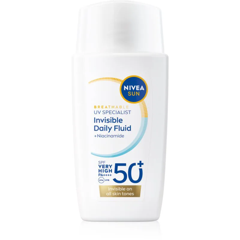 NIVEA SUN Invisible Daily Fluid ελαφρύ προστατευτικό υγρό SPF 50+ 40 ml
