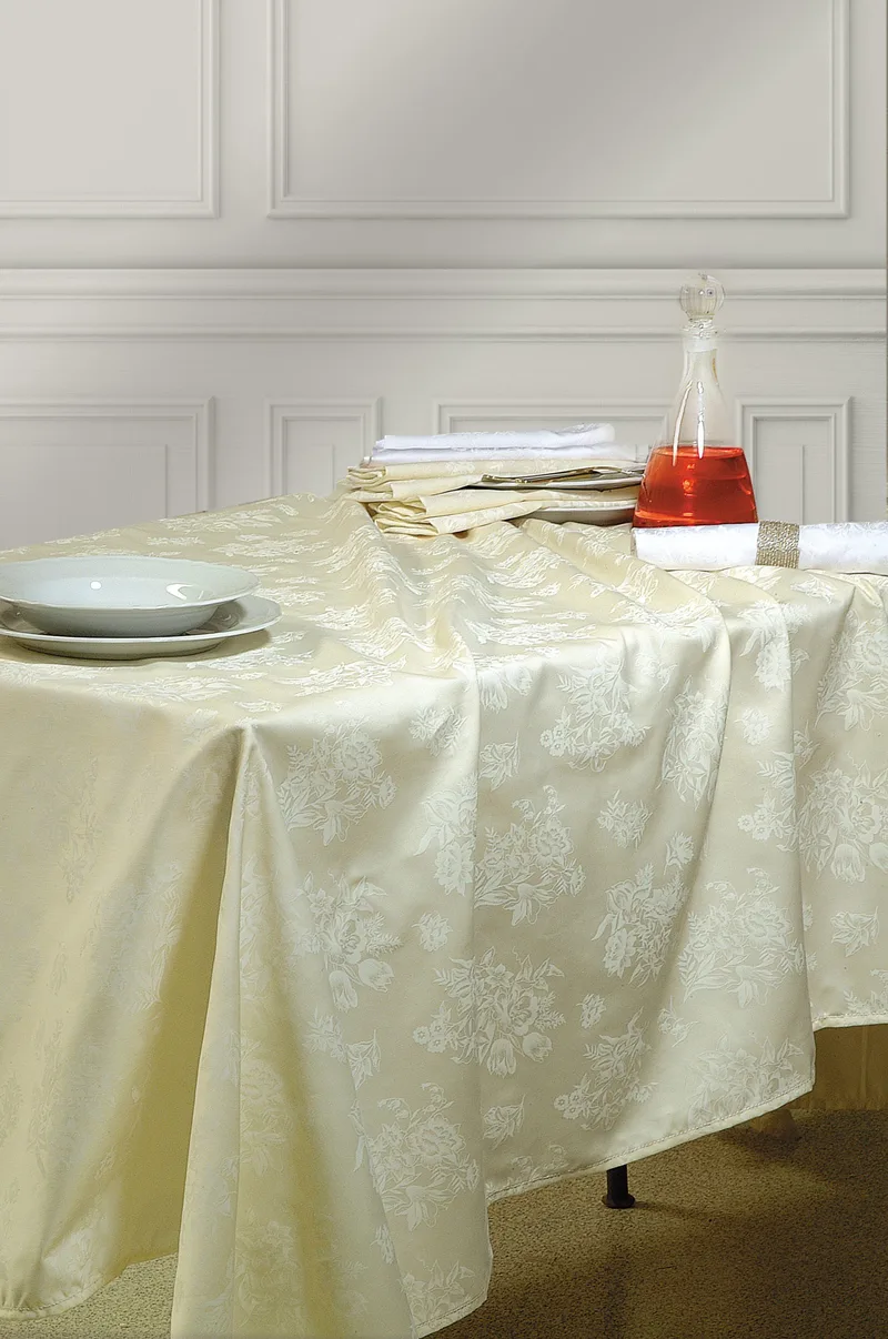 Τραπεζομάντηλο Rythmos Jasmine Εκρού 140x140