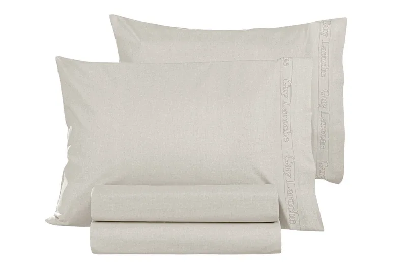 Σετ Μαξιλαροθήκες 2 Τεμαχίων Guy Laroche Color Plus Ivory 50x70