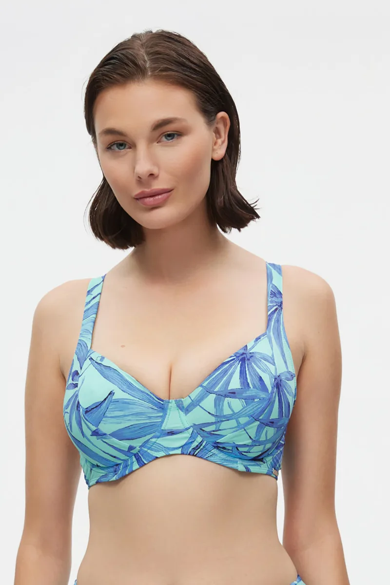 Minerva γυναικείο μαγιό bikini top με μπανέλα με μεταλλικό κούμπωμα "Callas" (D Cup)-9369D-263