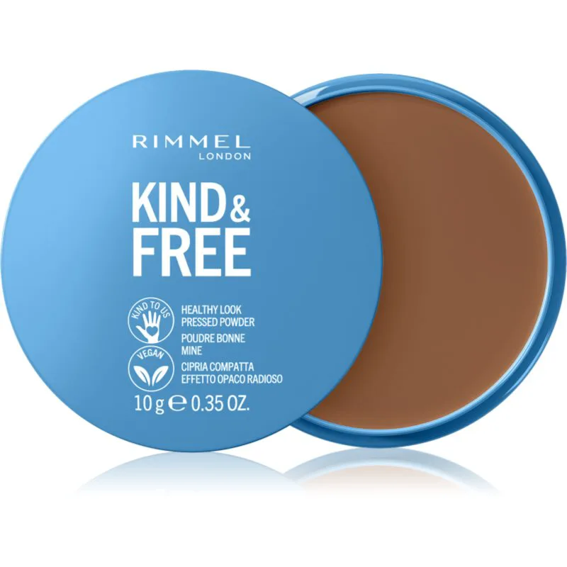 Rimmel Kind & Free Pressed Powder ματ πούδρα απόχρωση 50 Deep 10 γρ