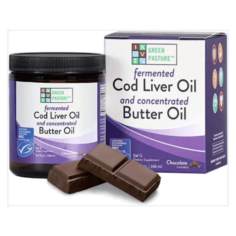 Green Pasture Cod Liver Butter Blend Chocolate (188 ml)