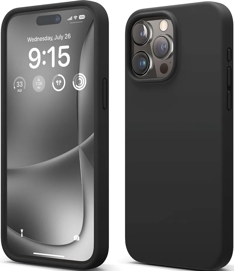 Elago Silicone Case - Premium Θήκη Σιλικόνης Apple iPhone 15 Pro Max - Black (ES15SC67PRO-BK)