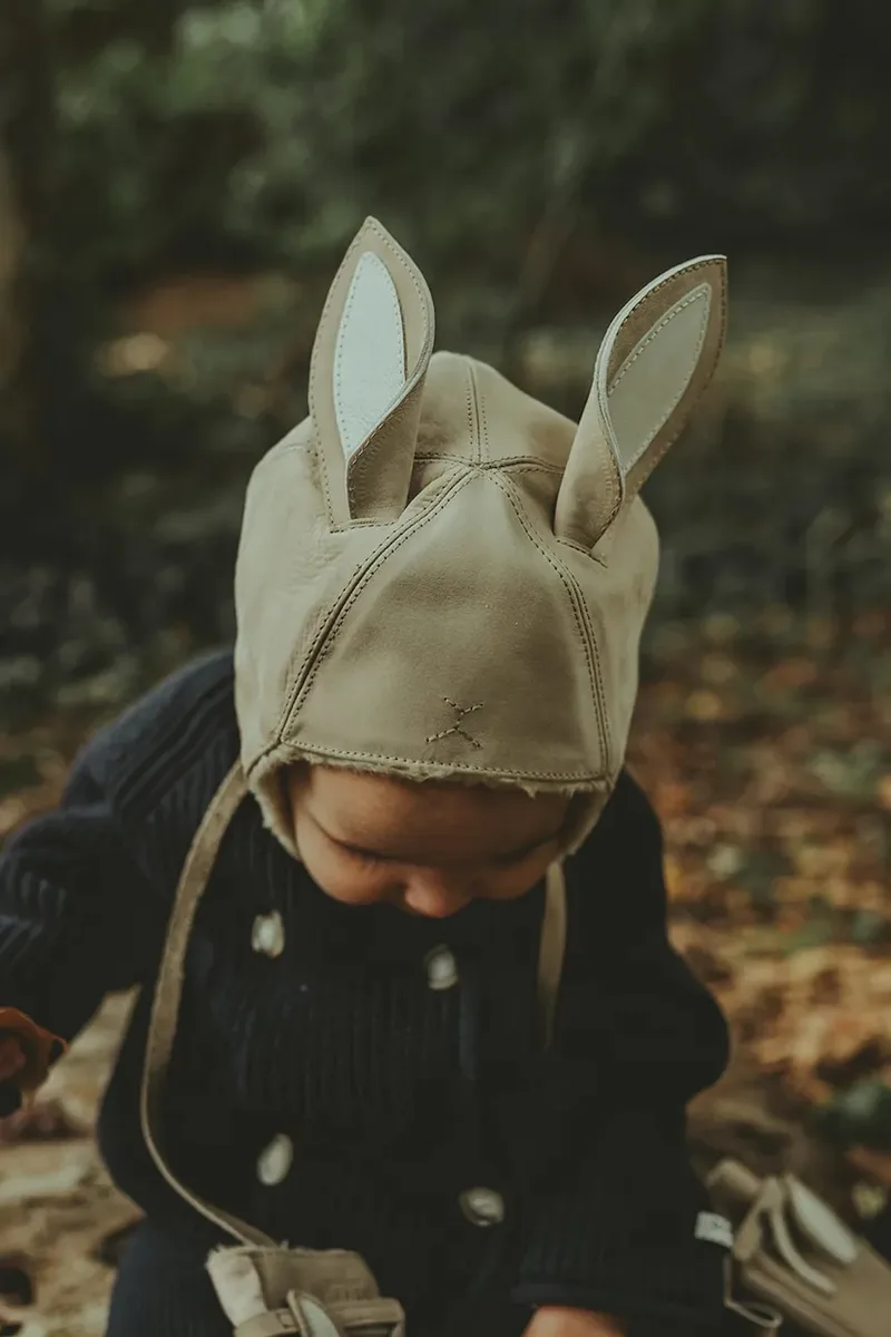 Παιδικό Σκούφος από σουέτ Donsje Kapi Classic Hat Bunny
