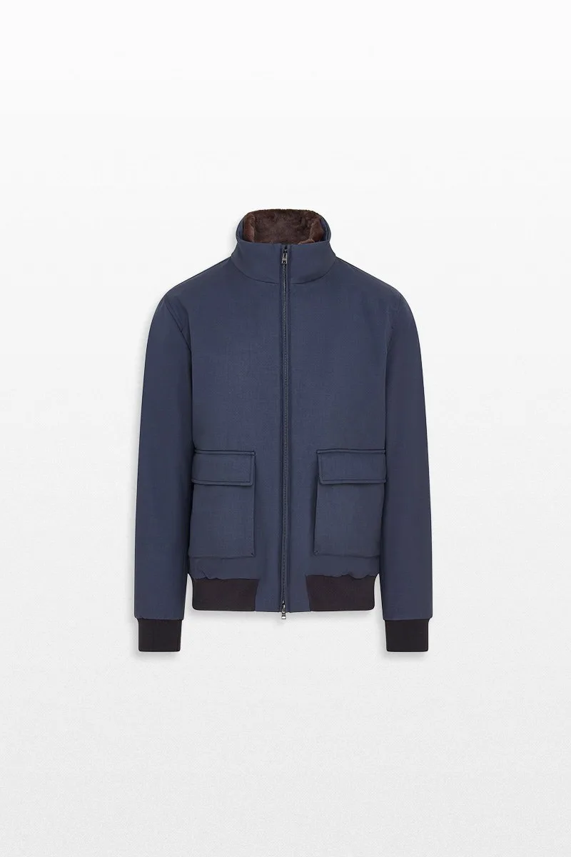 HERNO Ανδρικό Μπλε Bomber Jacket