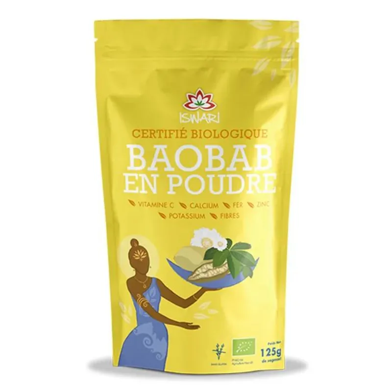 Iswari Pure Superfood Baobab Organic Powder 125g