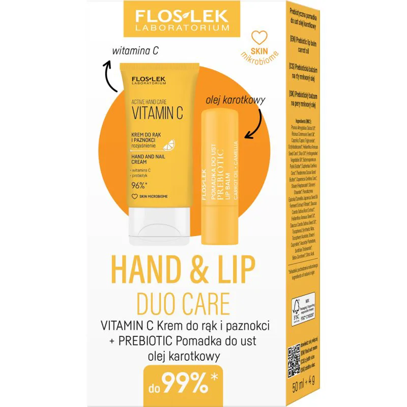 FlosLek Laboratorium Hand & Lip Vitamin C σετ δώρου