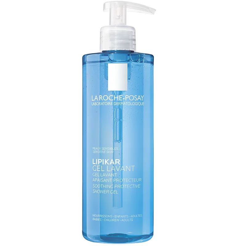 La Roche-Posay Lipikar Gel Lavant Καθαριστικό Τζέλ για Ευαίσθητες Επιδερμίδες, Κατάλληλο για Όλη την Οικογένεια 400ml (300+100ml)