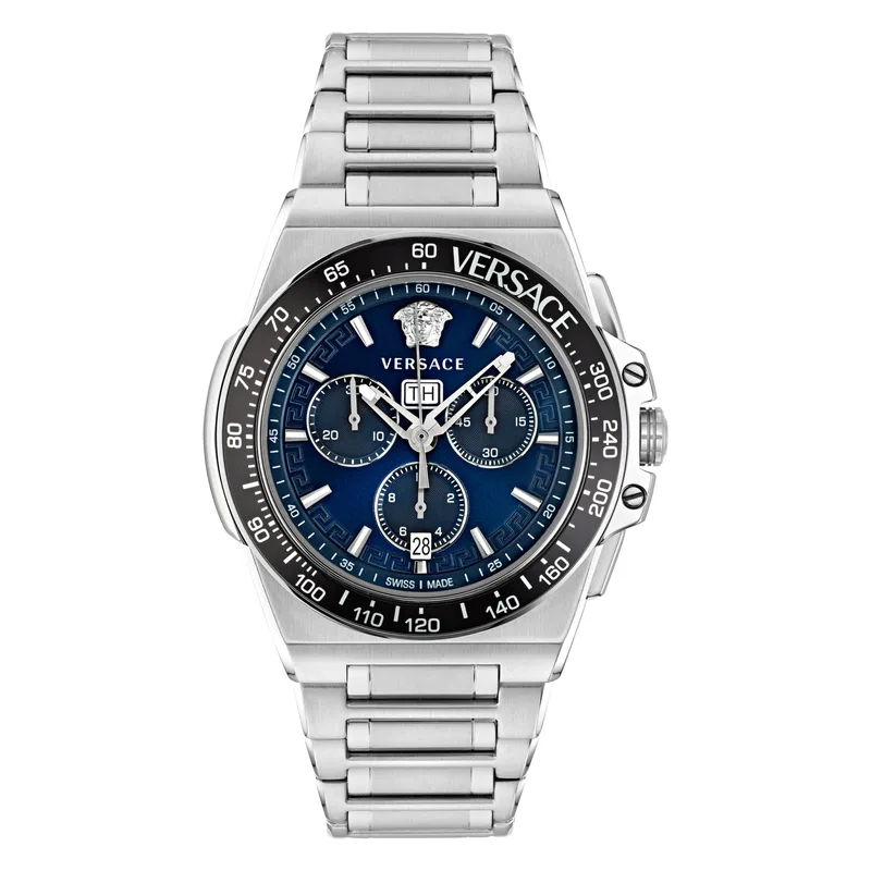 VERSACE GRECA EXTREME CHRONO Stainless Steel Bracelet VE7H00423