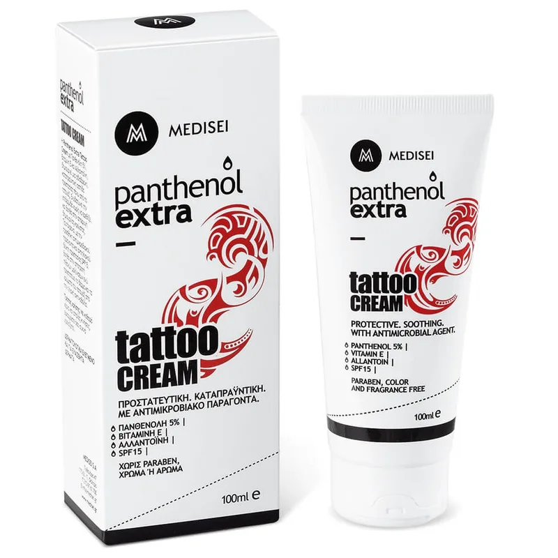 Panthenol Extra Tattoo Cream Κρέμα για την Περιποίηση της Επιδερμίδας με Τατουάζ 100ml