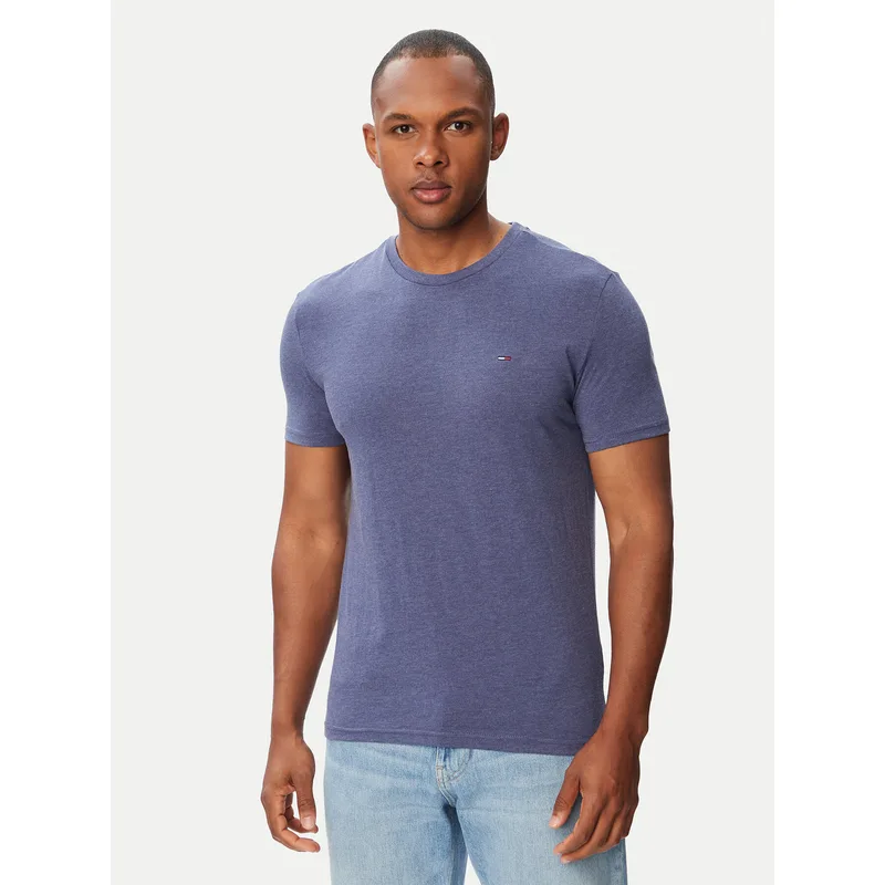 Tommy Jeans T-Shirt Jaspe DM0DM20363 Μπλε Slim Fit