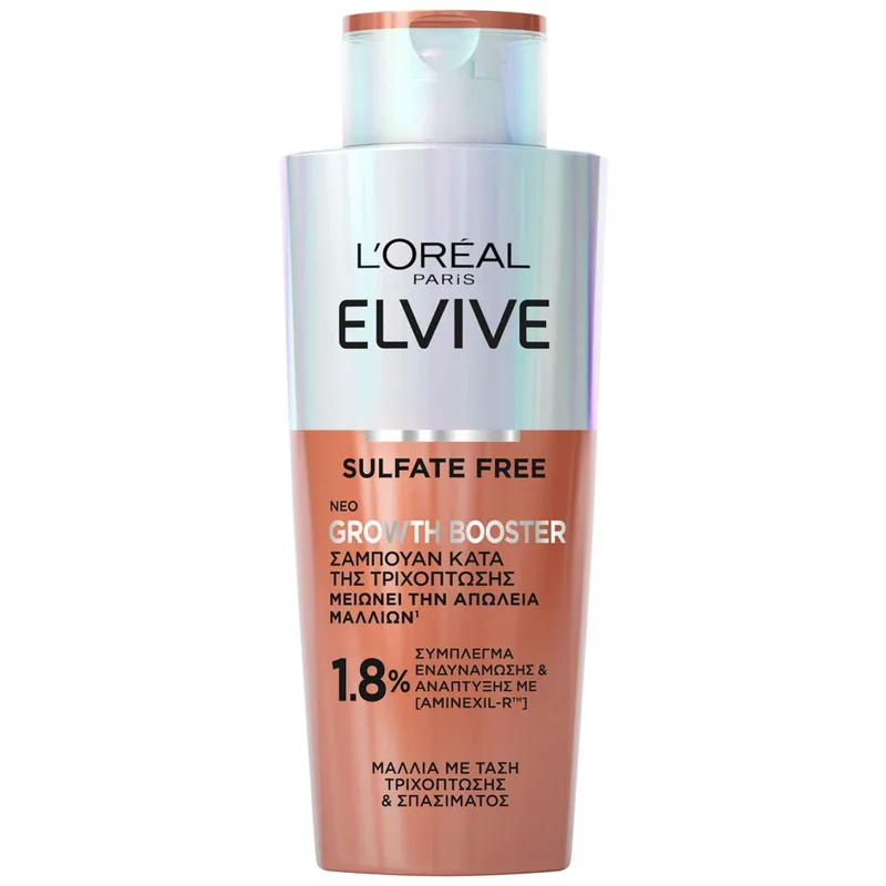 L'Oreal Paris Elvive Growth Booster Shampoo Σαμπουάν Κατά της Τριχόπτωσης & Σπασίματος 200ml