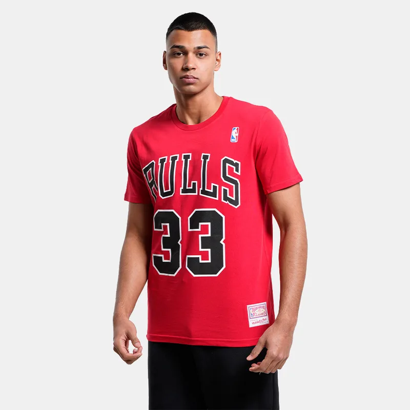 Mitchell & Ness Name & Number Scottie Pippen Chicago Bulls Ανδρικό T-Shirt (9000147338_1634)