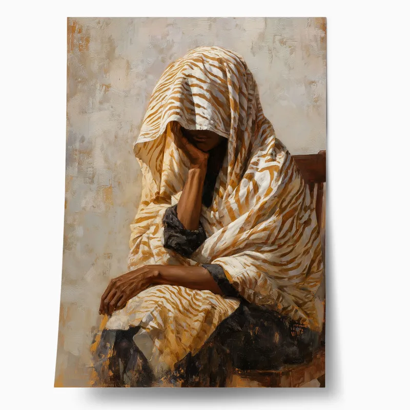 Poster AFROCENTRIC WOMAN THINKING