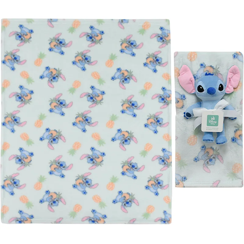 Κουβέρτα Fleece Αγκαλιάς 75x100 & Παιχνίδι Μωρού Dimcol Stitch 27 Green