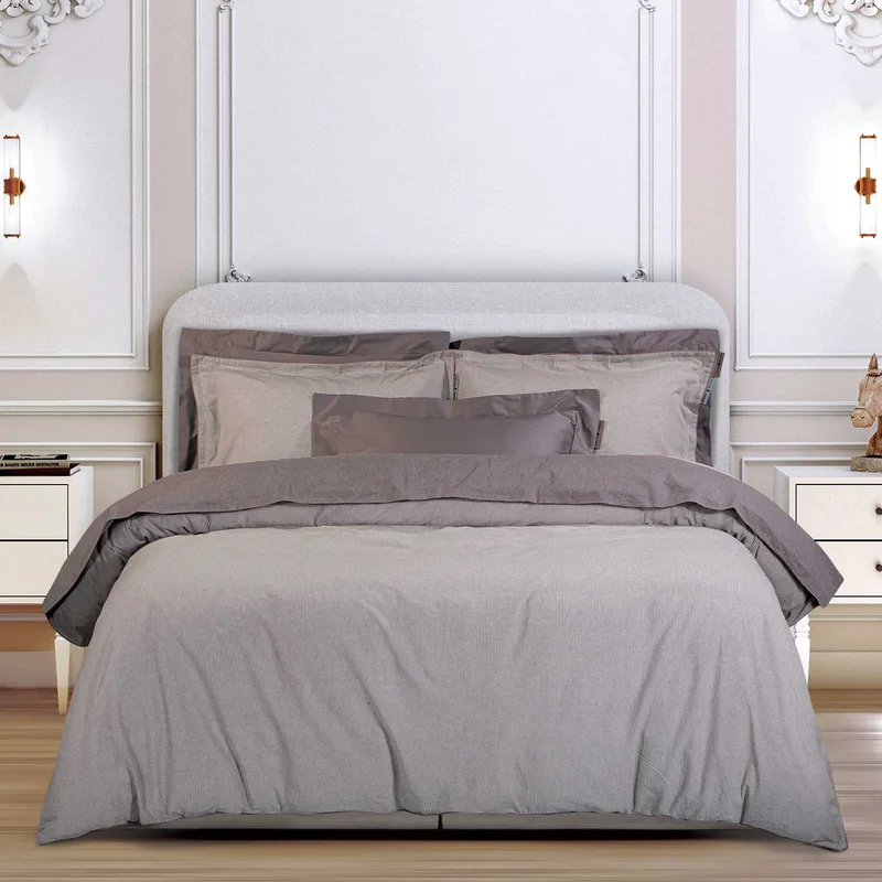Σετ Παπλωματοθήκη Υπέρδιπλη 3 Τεμαχίων Greenwich Polo Club 2295 Grey 220x240