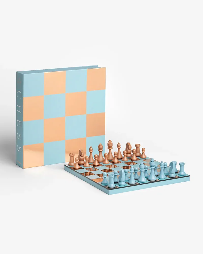 Classic - Art Of Chess Mirror, Light Blue/Copper