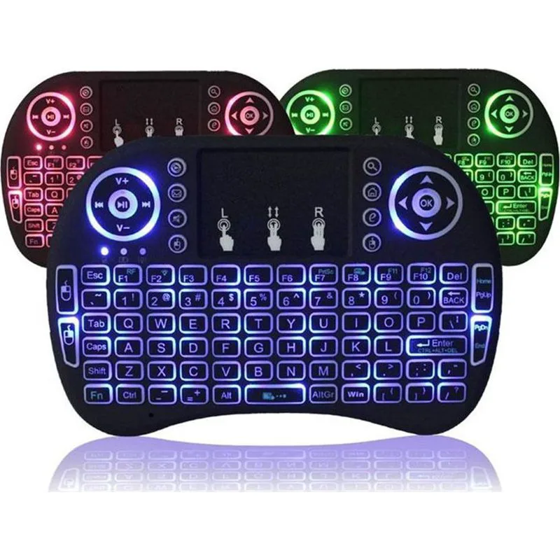 i8 Backlit Ασύρματο Πληκτρολόγιο με Touchpad Αγγλικό US