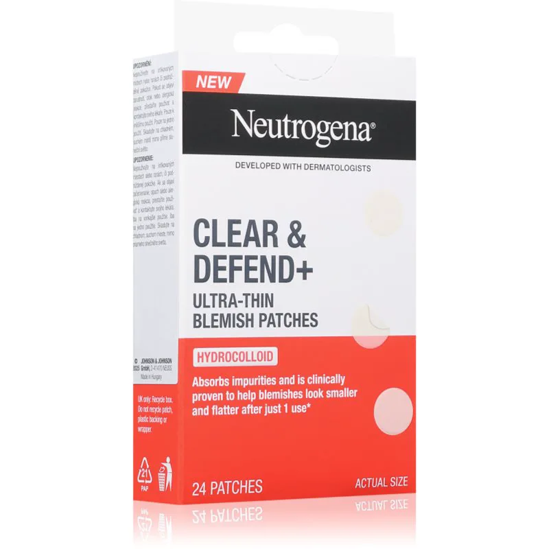 Neutrogena Clear & Defend+ τοπική φροντίδα κατά της ακμής 24 τμχ